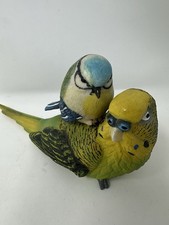 Budgie Parakeet Figurine Green