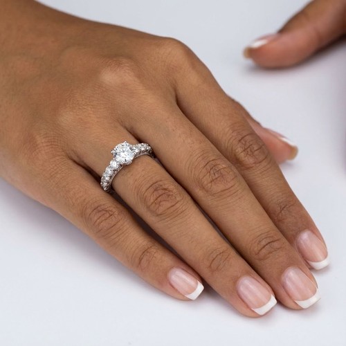 Engagement ring 14k white - ring,