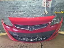 VAUXHALL ASTRA MK6 2014 FRONT BUMPER COMPLETE RED 13368658 M279256 REF:V3110