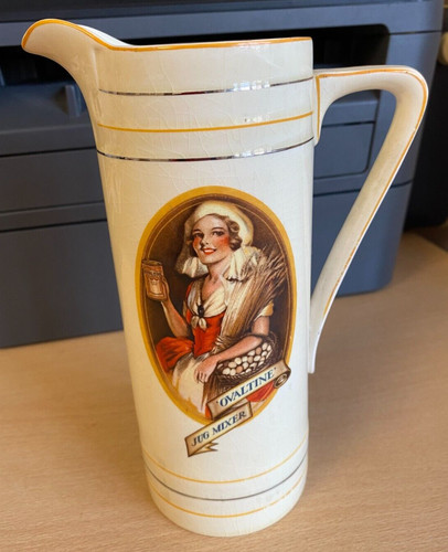 Vintage ceramic ovaltine mixer - vintage,