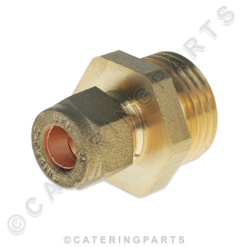 8mm copper compression fitting - copper,