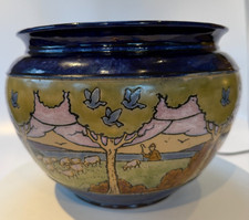 ROYAL DOULTON ARTS AND CRAFTS PLANTER VASE BY FLORRIE JONES EXCELLENT CONDITION