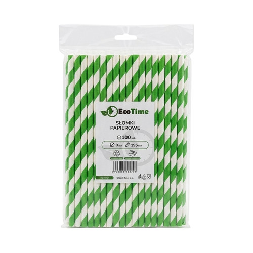 Ecotime paper drinking straws - paper,