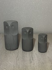 Henrik Preutz IKEA Tonad Decoration - Set Of 3 Owl Ornaments Grey Home Decor
