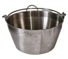 Kilner 8ltr Jam/ Preserve Maslin  Stainless Steel Pan With Handle