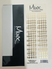 Gold Houndstooth MINX PROFESSIONAL NAIL WRAPS  SALON QUALITY