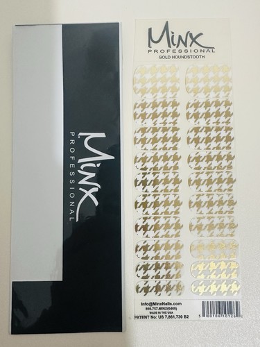 Gold houndstooth minx - houndstooth,