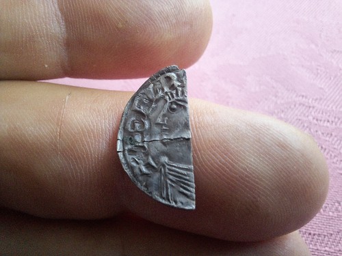 Anglo saxon cut - cut, halfpenny