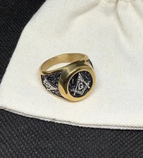 Vintage Style Masonic Ring