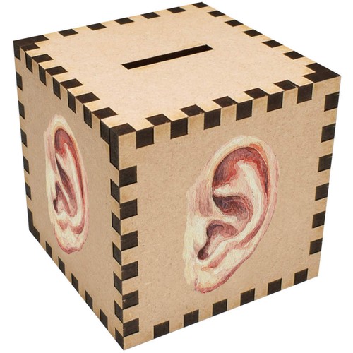 Human ear money box piggy - 'human,