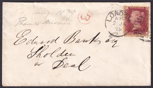 1879 cover london - gb,