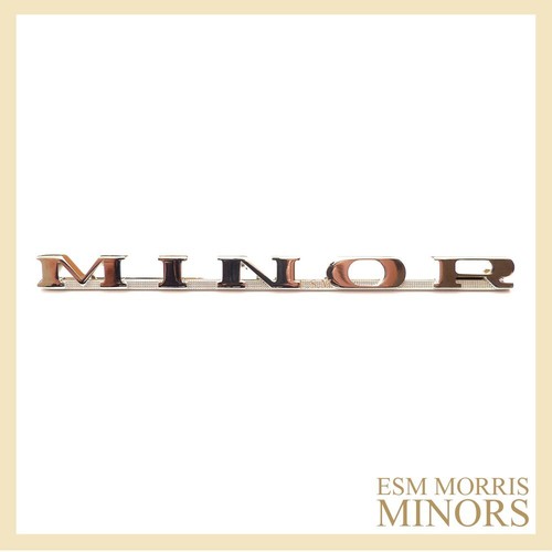 Morris minor chrome boot badge - boot,
