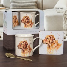Golden Retriever Mug Coaster