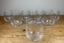 Swirl glass tea light - glass,