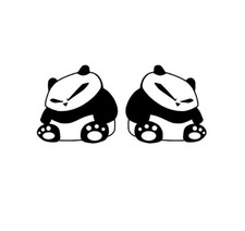 Panda Attitude Decal Sticker