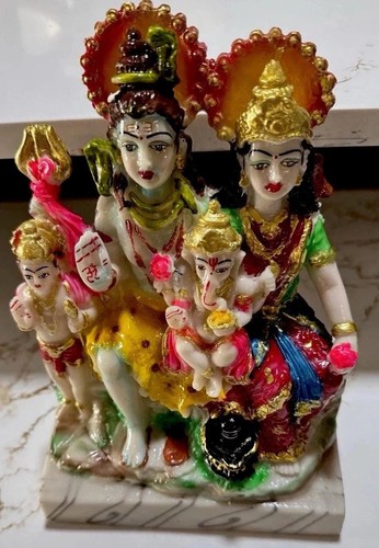 Hindu family statue shiva - statue,