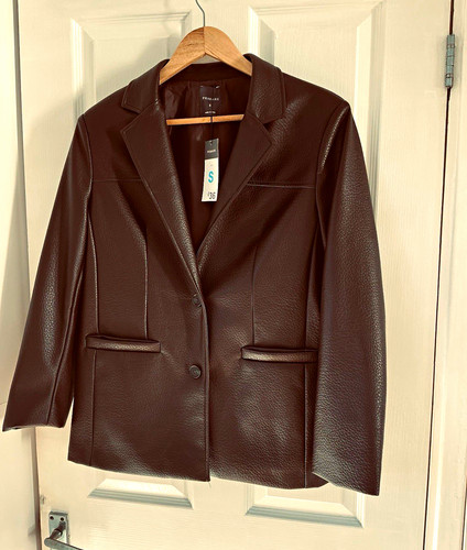 Primark brown textured faux - brown,