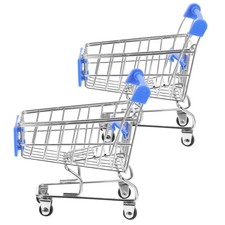 2 Pcs Child's Shopping Trolley