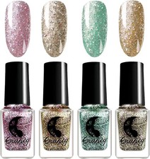 Glitter Nail Polish Set - 4PCS