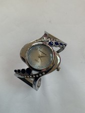 Cansnow c070 Women's Wrist Watch Round Cuff Bangle Ladies Stainless Steel Quartz