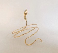 Punk Coiled Snake Unique Upper Arm Cuff Armlet Armband Bangle Women Jewelry