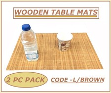 2 PC L/BROWN & CREAM TABLE
