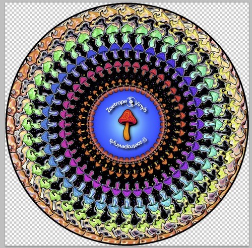 Zoetrope animated slip mat for - mat,