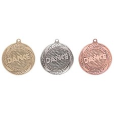 Dance Medals and Ribbons Gold Silver Bronze Disco Typhoon + Optional Engraving