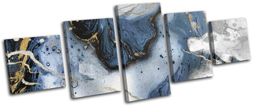 Marble modern navy gold grey - navy,