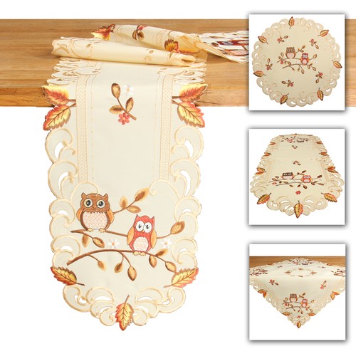 Owl tablecloth table runner - owl,