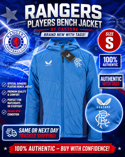 Rangers players jacket blue - jacket,