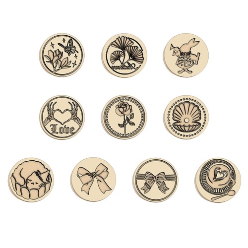 Wax seal stamp - wax,
