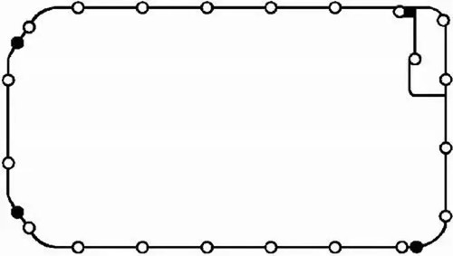 Oil pan gasket - , bga