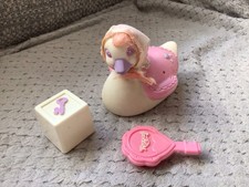VINTAGE 1980'S TONKA KEYPERS BABY BELLE SWAN COIN MONEY BANK INC BRUSH & BLOCK