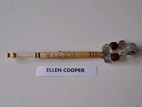 Antique bone lace bobbin - bone, with