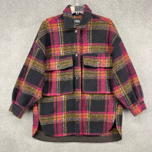 Zara plaid wool - blend, shacket