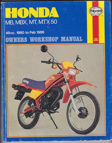 Honda mbx mtx - mt, haynes