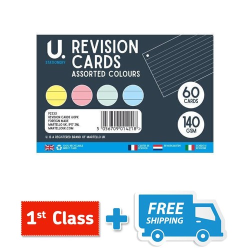 Revision cards assorted - revision,