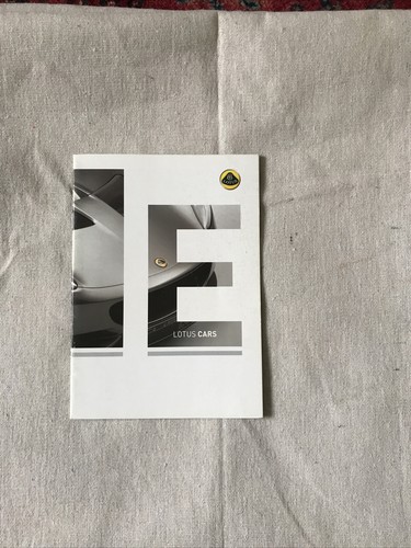 Lotus range car sales brochure - car,