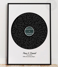 Personalised Song Lyrics Vinyl