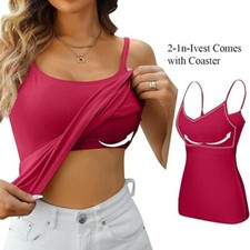 Women Built in Bra Padded Cami