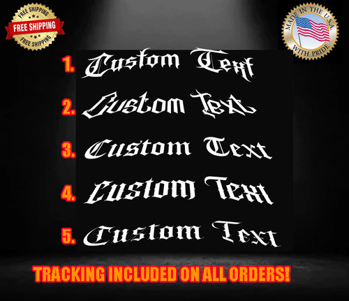 Custom windshield banner - custom,