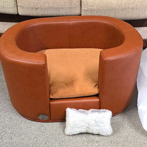 Luxury dog bed faux leather - luxury,