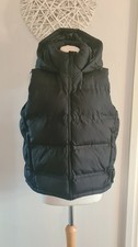 Ladies Womens F&F Black Hooded Gilet Bodywarmer Size M 12-14 Shower Resistant