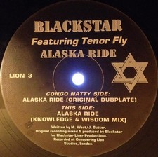 Blackstar FT Tenor Fly - Alaska Ride 12" Vinyl Ragga Jungle Congo Natty 1995 VG