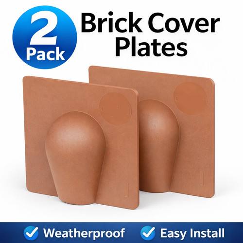 Brown brick buster plate - 2,