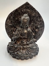 Vintage Beautiful Buddha Tibetan Statue Figure Resin Stone Ornament Decoration