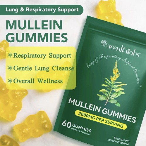 Mullein leaf gummy respiratory - mullein,