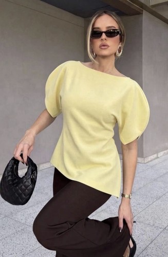 Zara woman fw26 yellow puff - zara,