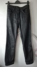 Women's Zara Straight Leg Jean With Waxy Coating In Black. EU 32